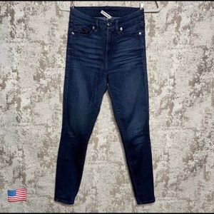 Good American Good Waist Skinny Jeans in Blue 025